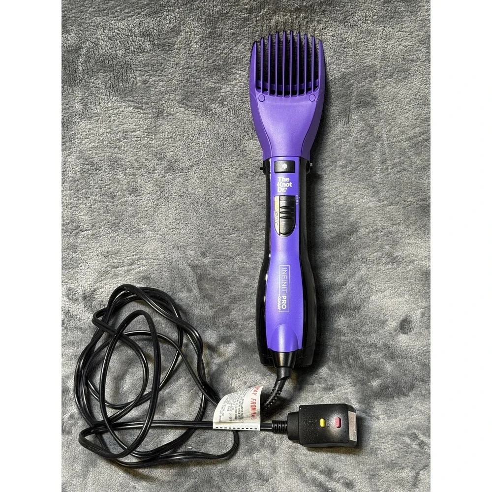 Conair InfinitiPRO The Knot Dr Hair Dryer Comb‎ Ionic Purple GFCI Plug Styler